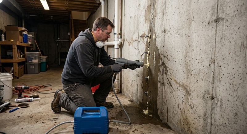 Basement Crack Repair in Charleston, SC