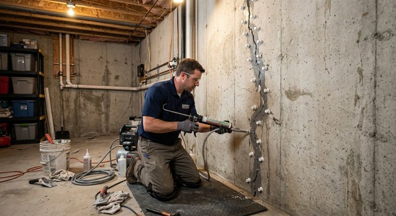 Basement Crack Repair in Charleston, SC