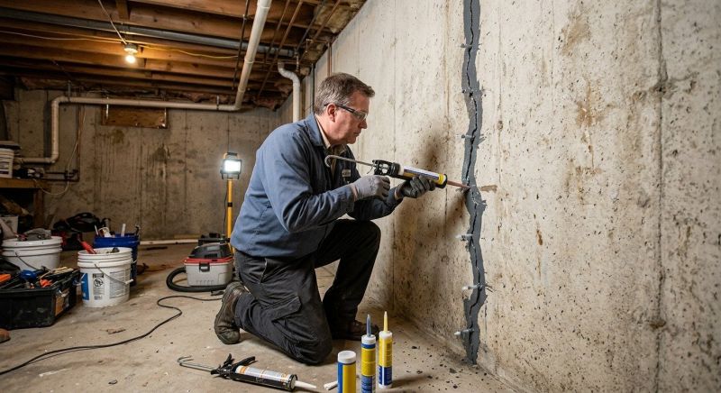 Basement Crack Repair in Charleston, SC
