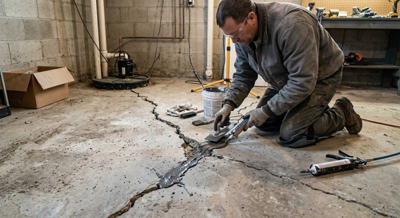 Cracked Basement Floor Repair in Charleston, SC