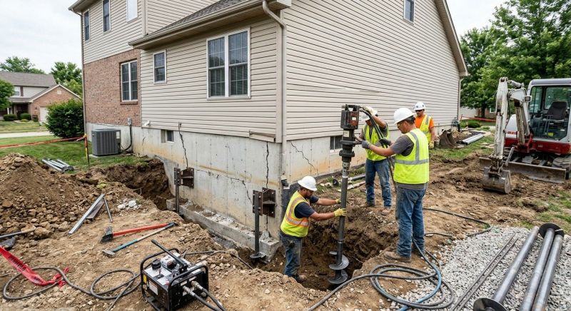 Foundation Settlement Repair in Charleston, SC