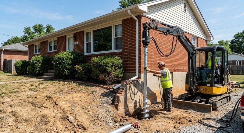 Helical Pile Installation in Charleston, SC